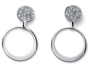 Oliver Weber Fashion náušnice s kryštálmi Swarovski Cloud 22911