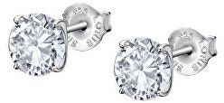Lotus Silver Elegantné strieborné náušnice s čírymi kryštálmi Swarovski LP2005-4 / 1