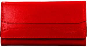 Lagen Dámska kožená peňaženka W-2025 / B Red