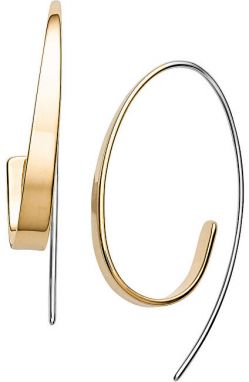 Skagen Luxusné oceľové bicolor náušnice Karian SKJ1217998
