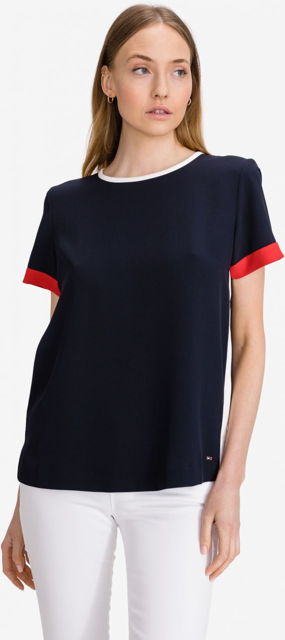 Crepe Tipped Tričko Tommy Hilfiger 