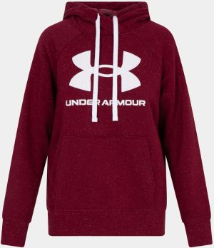 Rival Fleece Logo Hoodie-RED Mikina Under Armour 