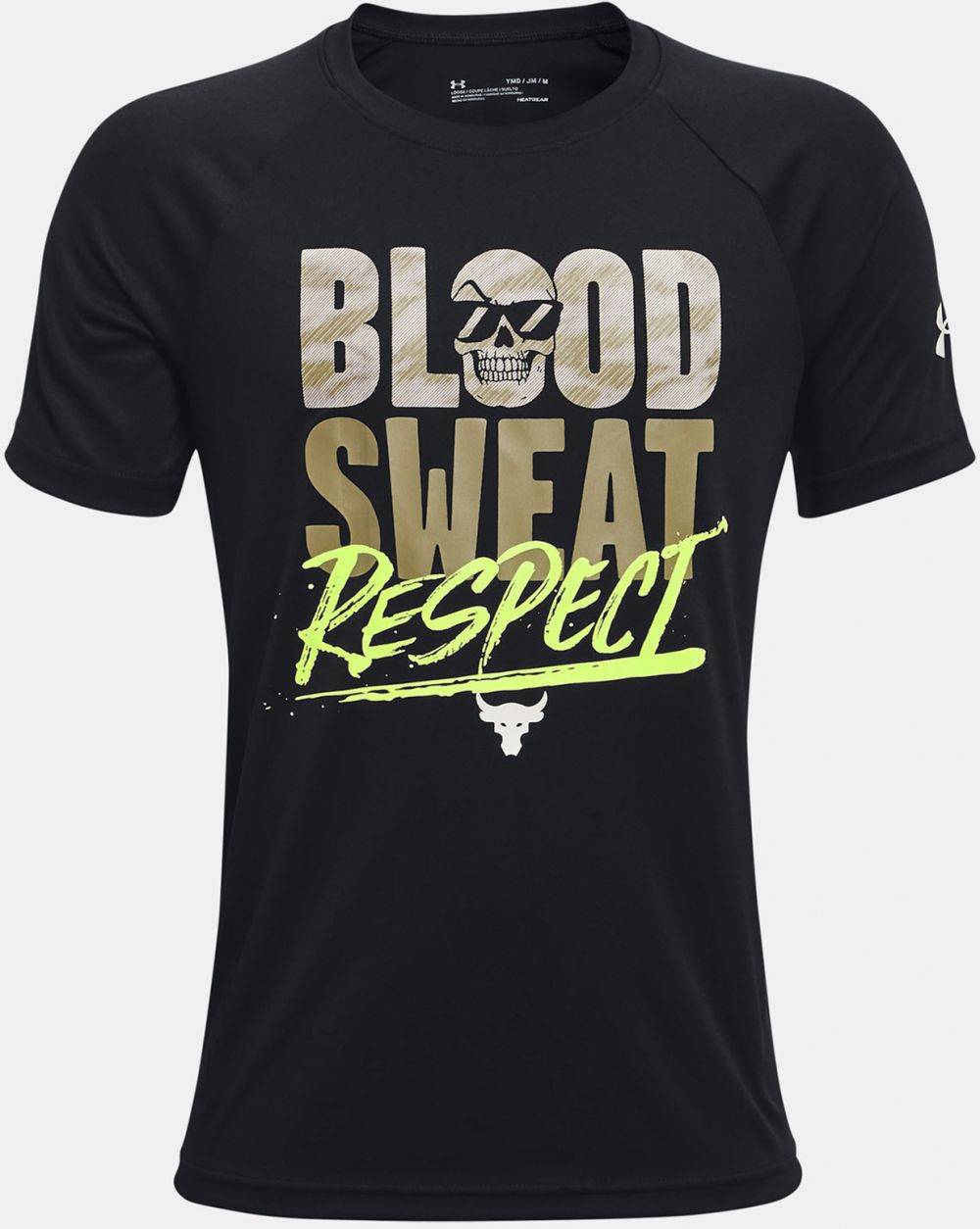 UA Project Rock Tech Respect SS Tričko detské Under Armour 