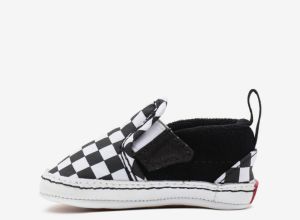 Infant Checkerboard Hook And Loop Crib Slip On dětské Vans 