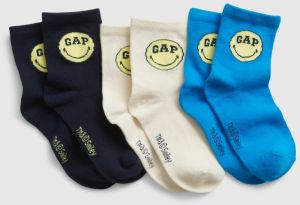 Gap & Smiley® Ponožky 3 páry detské GAP 