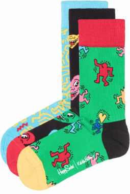 Keith Haring Ponožky 3 páry Happy Socks 