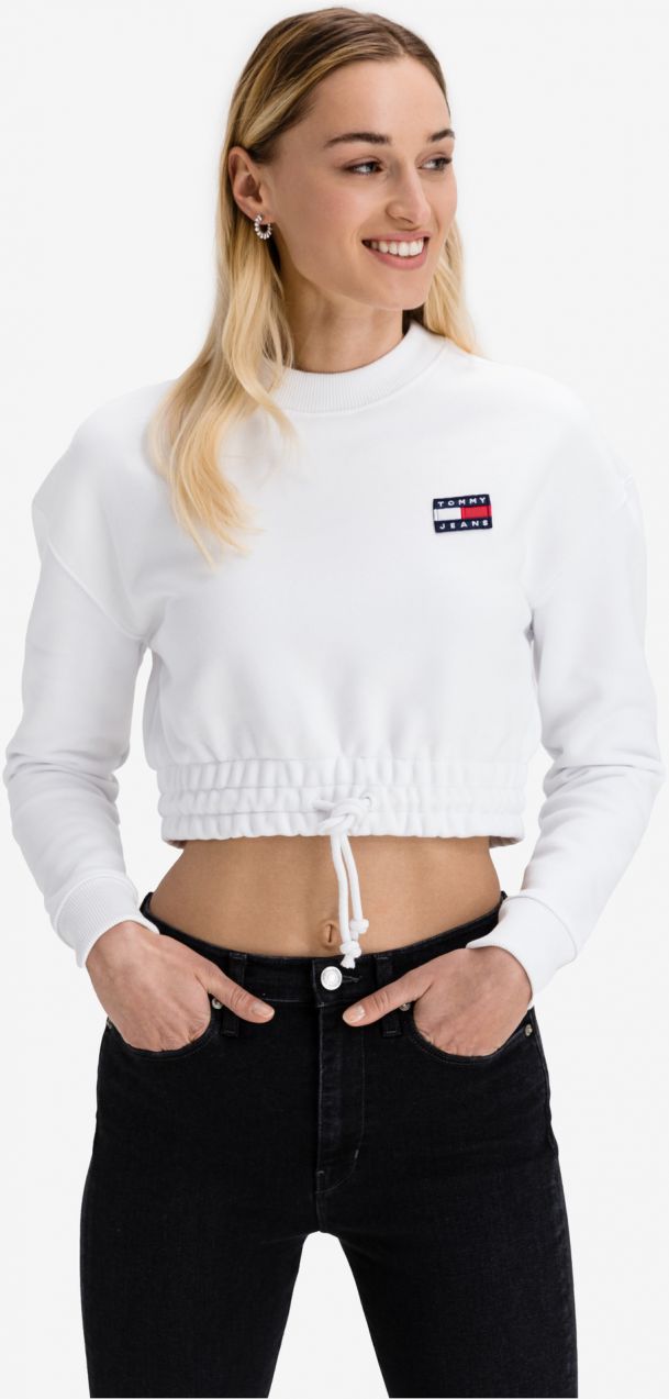 Super Cropped Badge Mikina Tommy Jeans 