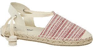 Krémovo-červené espadrilky Vero Moda