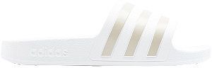 Bielo-zlaté plážové šľapky Adidas Adilette Aqua galéria