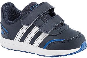 Tmavomodré detské tenisky na suchý zips Adidas Vs Switch 3 I