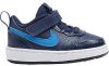 Tmavomodré detské tenisky na suchý zips Nike Court Borough Low 2 galéria