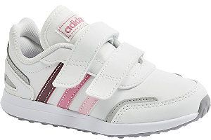 Biele tenisky na suchý zips Adidas Vs Switch 3 C