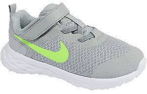 Svetlosivé detské tenisky na suchý zips Nike Revolution 6