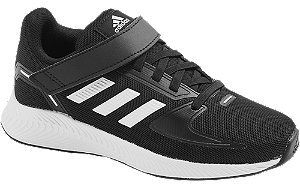 Čierne tenisky na suchý zips Adidas Runfalcon 2.0