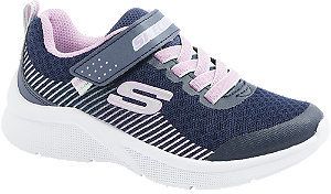 Modro-ružové tenisky na suchý zips Skechers
