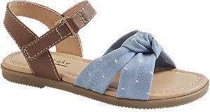 Modro-hnedé sandále na suchý zips Cupcake Couture