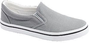 Sivé slip-on plátenné tenisky Vty