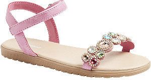 Ružové sandále na suchý zips Graceland