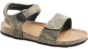 Kaki sandále na suchý zips S.Oliver