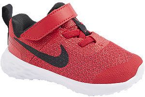 Červené detské tenisky na suchý zips Nike Revolution 6
