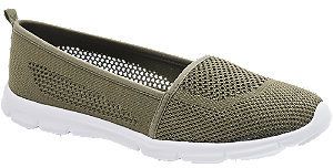 Kaki slip-on obuv Graceland