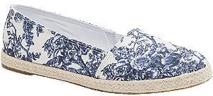 Modro-biele espadrilky Graceland