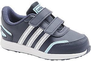 Tmavomodré detské tenisky na suchý zips Adidas Vs Switch 3 Cf I