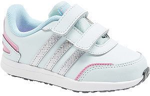 Svetlomodré detské tenisky na suchý zips Adidas Vs Switch 3 Cf I