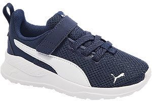 Tmavomodré tenisky na suchý zips Puma Anzarun Lite Ac Ps