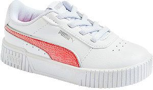 Biele detské tenisky Puma Carina 2.0 Glitzy Ac Inf