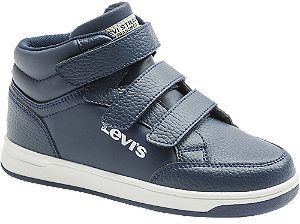 Tmavomodré členkové tenisky na suchý zips Levis