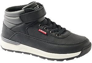 Čierne členkové tenisky na suchý zips Levis