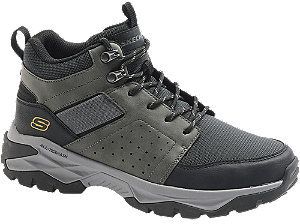 Sivo-čierne outdoorové členkové tenisky Skechers