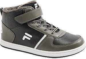 Čierne členkové tenisky na suchý zips Fila