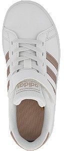 Biele tenisky na suchý zips Adidas Grand Court C galéria