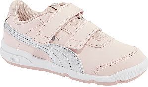 Ružové detské tenisky na suchý zips Puma Stepflex 2 Sl Ve V Inf