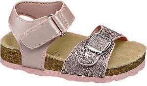 Ružové detské sandále na suchý zips Cupcake Couture
