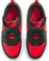 Čierno-červené tenisky na suchý zips Nike Court Borough Low 2 galéria