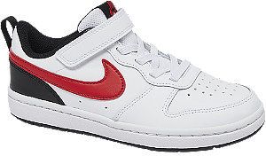 Biele tenisky na suchý zips Nike Court Borough Low