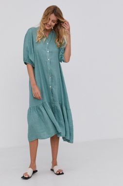 Answear Lab - Ľanové šaty Pure Linen