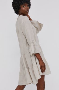 Answear Lab - Ľanové šaty Pure Linen