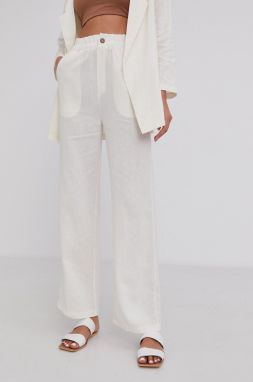 Answear Lab - Ľanové nohavice Pure Linen