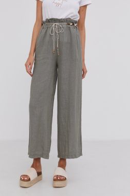 Answear Lab - Ľanové nohavice Pure Linen