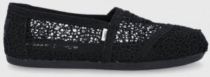 Espadrilky Toms Alpargata čierna farba