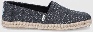 Espadrilky Toms Sunspots Crossweave čierna farba