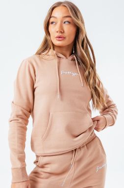 Mikina Hype SIGNATURE dámska, žltá farba, s nášivkou