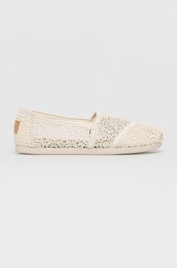 Espadrilky Toms Alpargata béžová farba