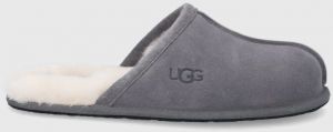 Vlnené papuče UGG Scuff šedá farba