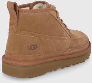 Semišové topánky UGG Neumel Moc pánske, hnedá farba galéria