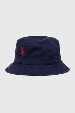 Klobúk Polo Ralph Lauren tmavomodrá farba, bavlnený